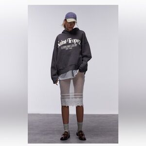 Topshop Sheer Lace Skirt